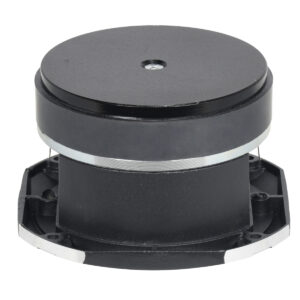 Small portable speaker on desk highlighting design and portability