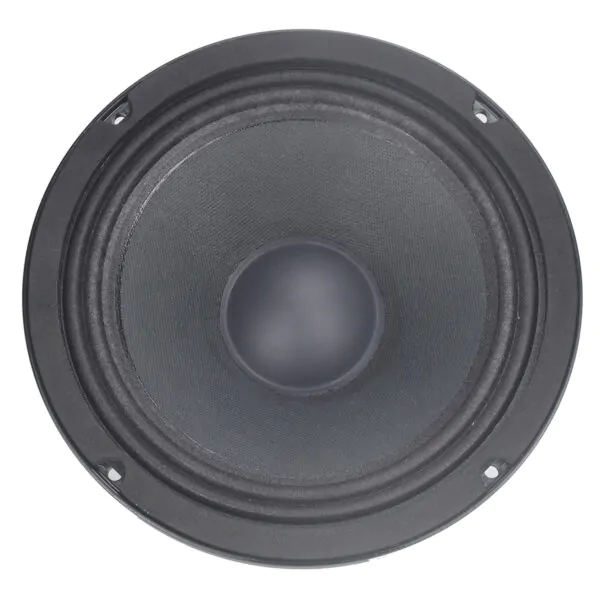 Car midrange speaker installed inside a car door panel