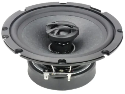 close-up of high quality car speaker cone and magnet
