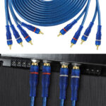AY4CH-RCA | 4-Channel RCA Audio Cable | 16.4ft (5m) OFC Twisted Pair with Noise Reduction for Car, Marine & Motorcycle 2