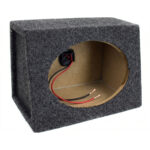 AY6x9 | Pair of Angled 6x9 Inch Speaker Box Enclosures | Heavy-Duty 3/4" MDF with Pre-Wired Terminals & Poly-Fiber Lining
